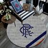 Rangers FC Round Area Rug,Carpet Rug for Living Room Bedroom Sofa Playroom Decor,Non-slip Floor Mat
