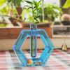 Silicone Flower Vase  Mold  Set Hex Love Shape Plant Propagation Station With Test Tube Flexible