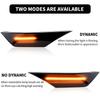 2PCS For 10th generation Honda Civic 2016-2020 Clear & Smoked LED Side Blinker Indicator Marker Light Black Smoked Lens