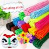 Creative Chenille Dry Twisted Rod Wire Tube Children's Educational Toys Diy Strip Hobby Materials Children's Long Plush Rods
