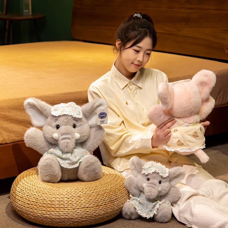 Stuffed Animal Elephant Plush Toy With Soft Material For Kids Decoration Gift