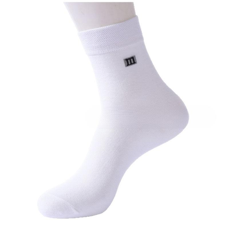 5 Pairs of Male Spring and Autumn Commercial Wear-resistant Sweat Absorbing Antibacterial Cotton Socks