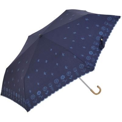 Nifty Colors Fiore Mini Folding Umbrella, Navy