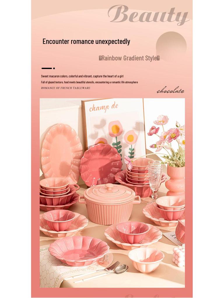 2024 Luxury Tableware Set: Elegant Bowl & Plate Combo - Perfect Housewarming Gift