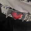 PU Waist Belt with Heart&Wing Buckle Adjustable Length Waist Belt Girls Jeans Dresses Skirt Coat Decors Waistband