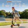 K6 Kids Electric Scooter 150W 2.6Ah 6.5'' Solid Tires Bluetooth Speaker LED Lights Foldable & Height Adjustable 16KM/H Max Speed 7-9KM Range for kids