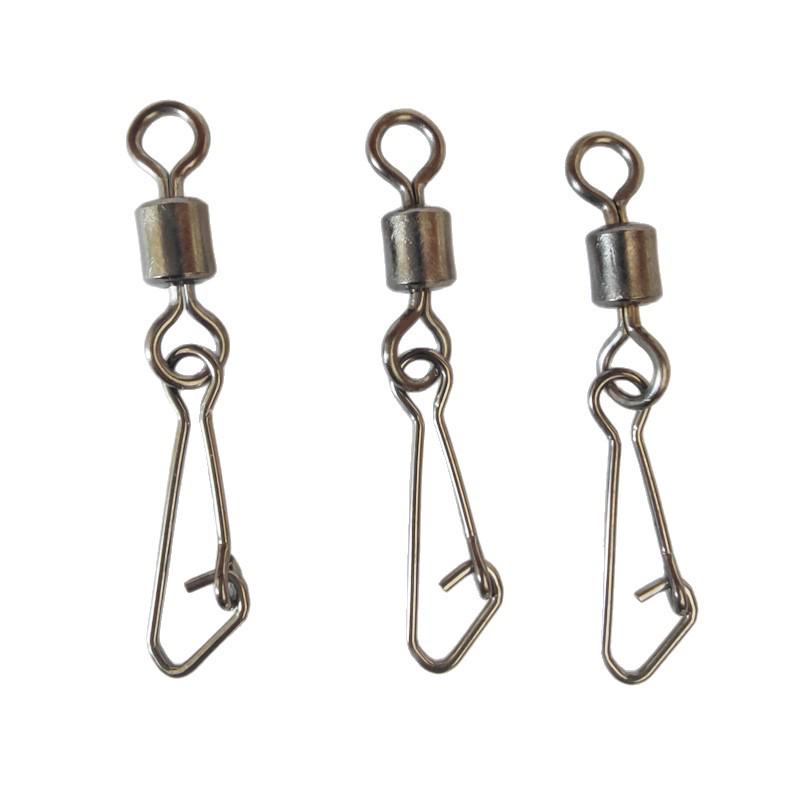 Heavy-Duty Stainless Steel Fishing Swivel with Safety Pin - American Barrel Copper Connector