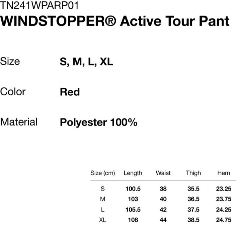 ThIs Is Never That Windstopper Active Tour Pant Red