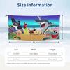 Toalla de Playa para Niños de los Dibujos Animados Zig & Sharko Microfibra Suave Secado Rápido Absorbente Toallas Rápidas Para Nadar