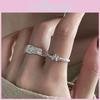 Stylish 925 Sterling Silver Open Ring For Women With Trendy Star Shape Design
