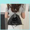 Stylish Folded Bow Large Capacity Backpack For Women In Fashionable Colors For College