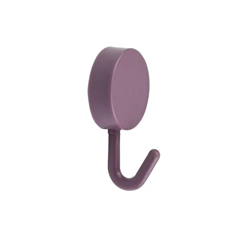 Macaron Traceless Adhesive Hook - Colorful No-Nail Plastic Hook for Kitchen & Bathroom
