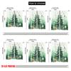 2pcs,2D plane printing Popular Curtain Panels Christmas Tree Snow Village (2) Versatile Polyester Fabric (without rod) All