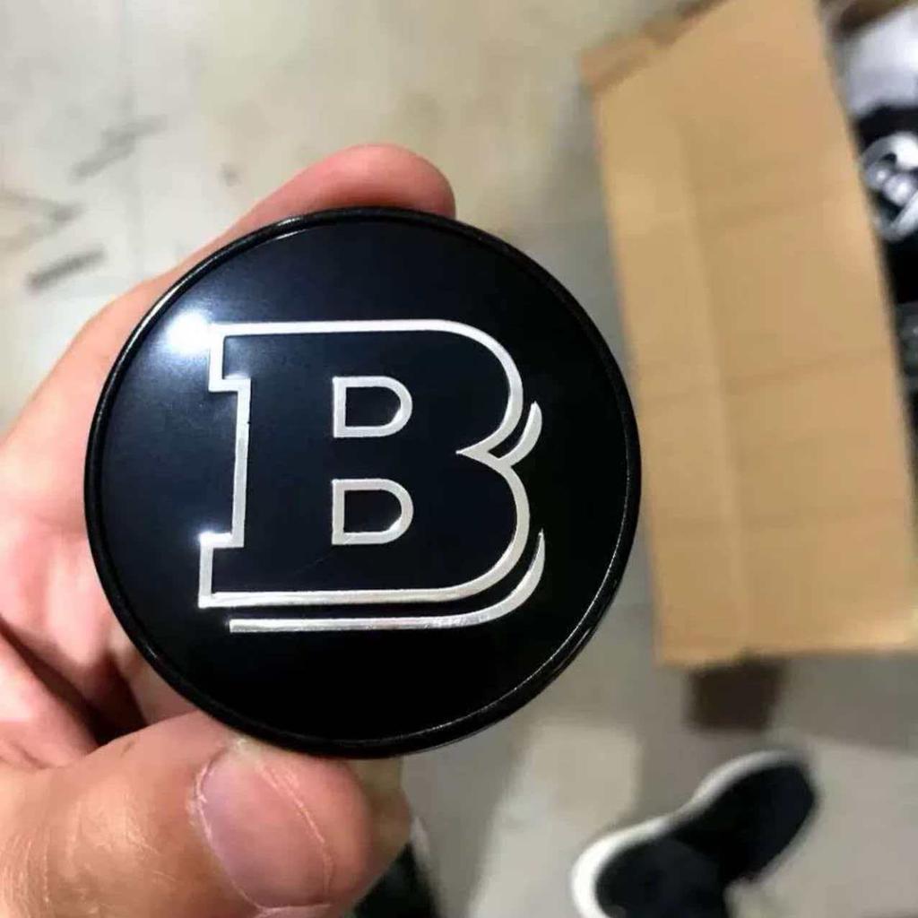 1PCS 56mm Brabus Emblem For Brabus A B C E S Vito V GLE GLS G CLASS Engine Hood Logo Rear Trunk Emblecm Modification Accessories