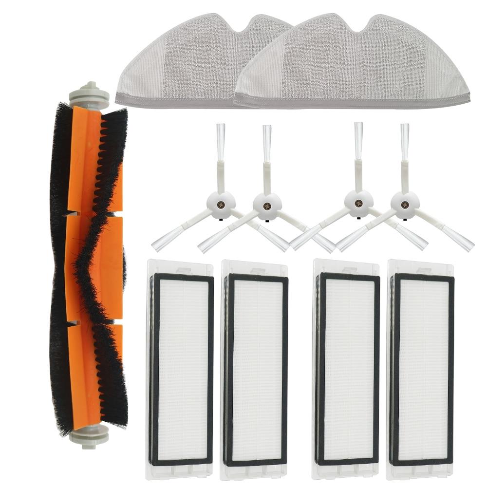HEPA-filter + sidebørste + hovedbørste for Xiaomi MI Robotstøvsuger 2 Roborock S50 S51 støvsugerdeler, tilbehør