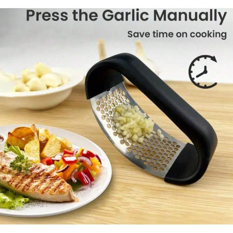 

Бытовая кухонная утварь портативная черная ручная чеснокодавилка овощная мясорубка овощерезка кухонный инструмент для нарезки Small 0PP bag чёрный