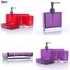 Elegant Acrylic Bathroom Five Piece Set With Creative Design For Wedding Gift And Modern Decor
