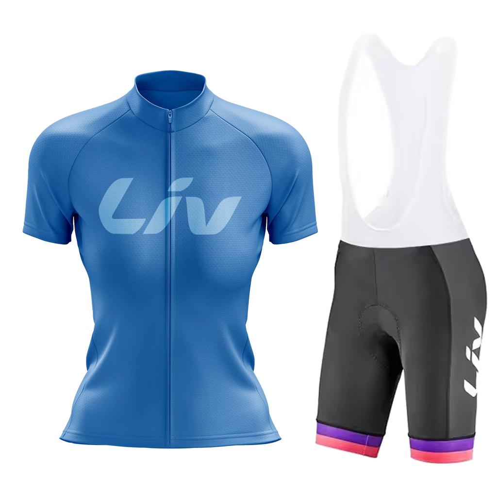 2026 LIV Summer  Breathable Cycling Suit Set Women's Road Cycling Sports Shirt Moisture Absorbing Cycling Jersey Cycling Bib Cycling Pants