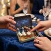 Metal Tin Box Mini Christmas Trough Set Holy Family Christmas Figurines  Bedside Table