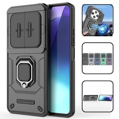 Etui dla Xiaomi Poco C75 4G, etui pancerne z magnetycznym pierścieniem samochodowym, etui na telefon dla Poxo Poko Little PocoC75 C75 C 75 75C 4G 2024, pokrowiec