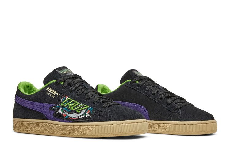 Men's Sneakers Puma Suede Santa Cruz Shark Puma Black/Green Flash/Deep Wisteria