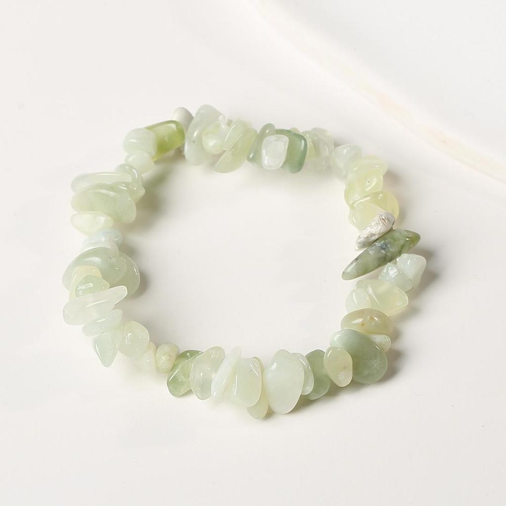 Natural Citrine Chip Elastic Bracelet: Irregular Raw Stone Beads in a Fresh Versatile Style