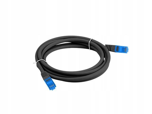 Patchcord Lanberg S/FTP kat.6A 3m LSZH CCA Fluke Passed Czarny