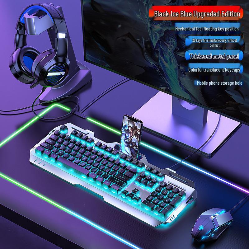 Pioneer GX330 Mechanical-Feel Gaming Keyboard & Mouse Set - Luminous for PC/Laptop