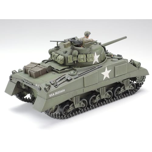 Tamiya 1/35 Military Miniature Series No. 190 U.S. Army M4 Sherman Tank Early Model Plastic Model 35190