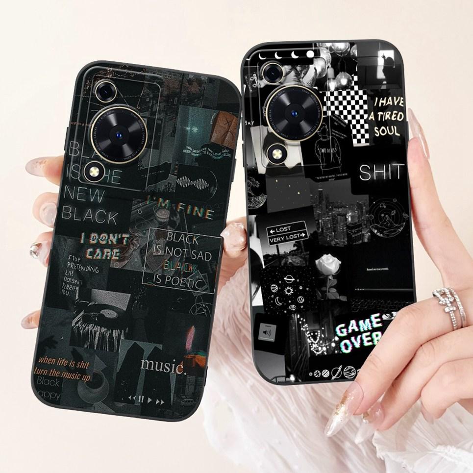 For Cover Huawei Nova Y72 / Nova Y72 MGA-LX3 Gothic Style Moon Night View Avocado Painting Case Bumper Soft Matte Silicone Funda