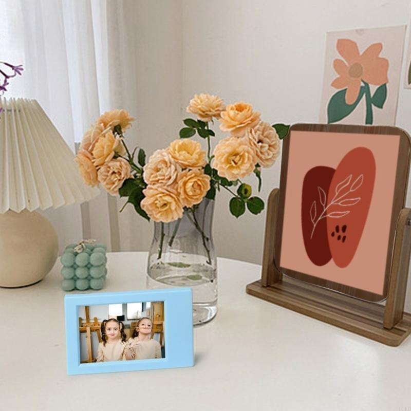 62KD 3 Inch Mini Film Photo Frame for Tabletop Photocard Display Desk Stand