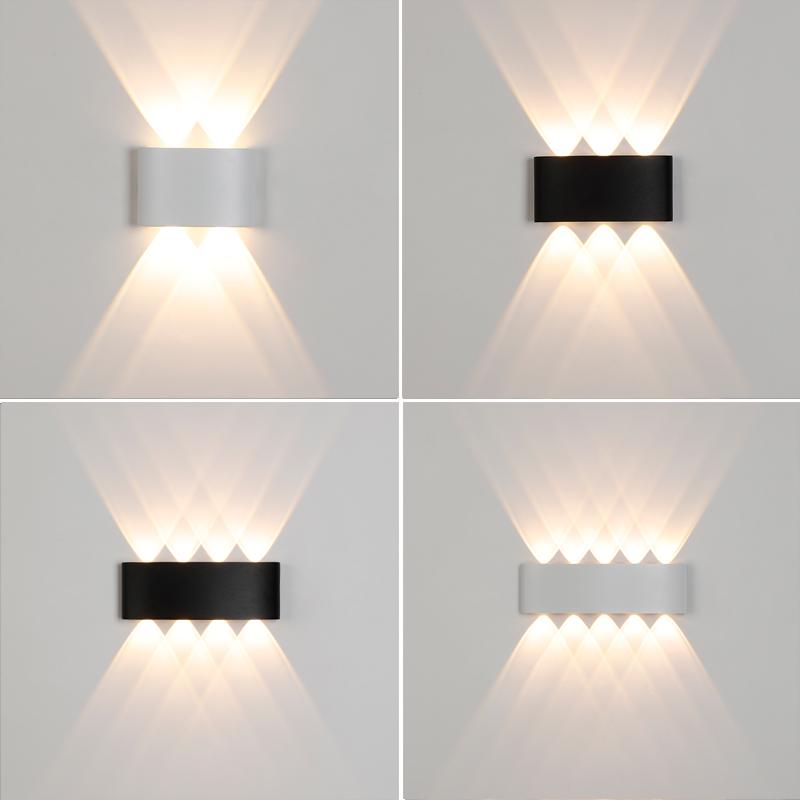 Ultracienka wodoodporna lampa ścienna LED na balkon, korytarz, klatkę schodową, do przedpokoju lub przy łóżku - minimalistyczny skandynawski design.
