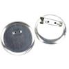 Round Metal Safety Pin Brooch Tray - DIY Brooch and Corsage Hair Accessory Base