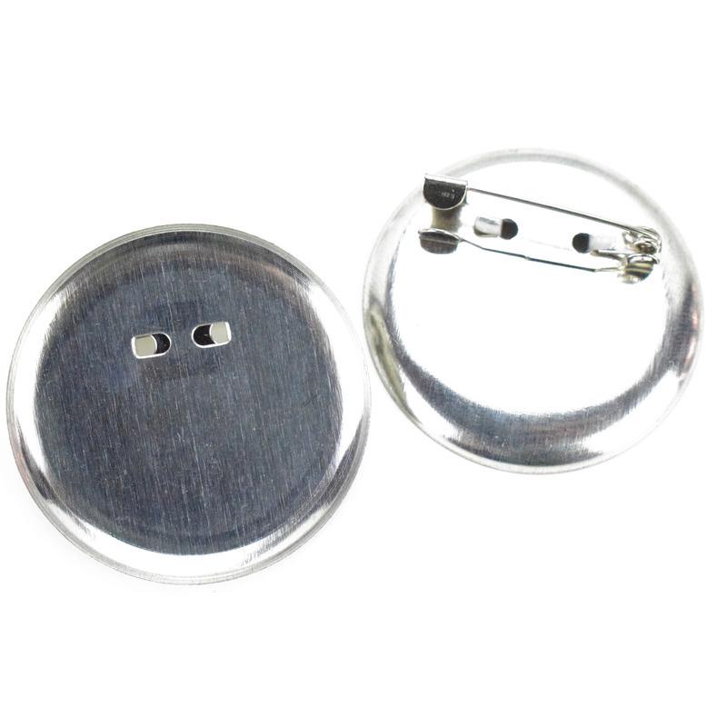 Round Metal Safety Pin Brooch Tray - DIY Brooch and Corsage Hair Accessory Base