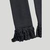 KNIT FRINGE LEG WARMER