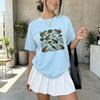 Frog Bird Shirt Cottagecore Outdoors Gift Women Floral Tee Toad T-Shirt
