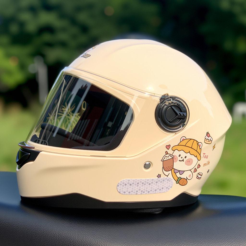 Full Face Unisex Electric Vehicle Helmet - All Season, Winter Warmth, Safety Approved