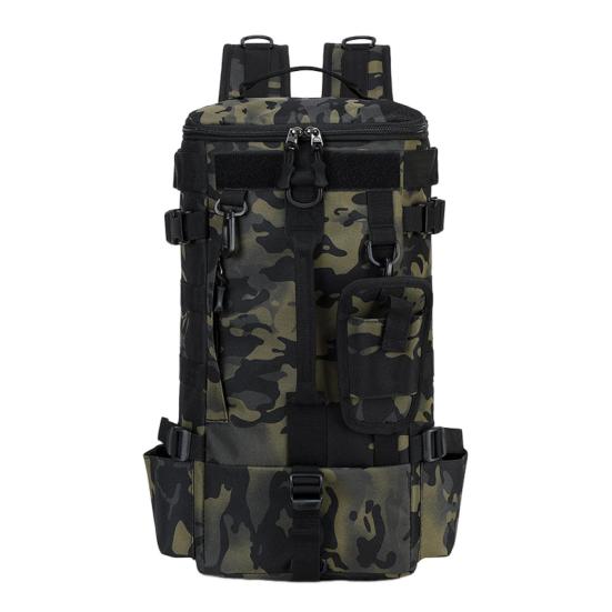 Fishing Bag 900D High-Density Oxford Cloth Backpack with Rod Stand Waterproof Large Capacity