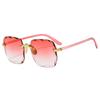 Vintage Square Sunglasses Woman Classic Frameless Gradient Mirror Sun Glasses Female Fashion Rimless Sun Glasses