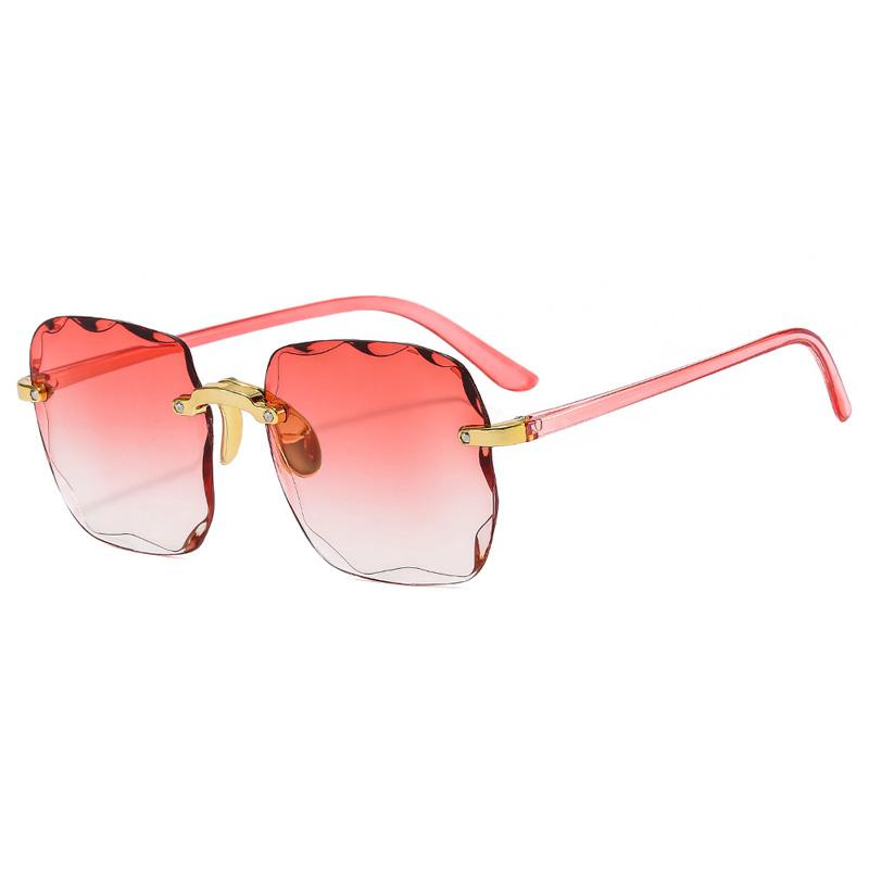 Vintage Square Sunglasses Woman Classic Frameless Gradient Mirror Sun Glasses Female Fashion Rimless Sun Glasses