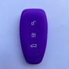 Zad Silicone Car Key Case Cover For Ford Mondeo Focus Fiesta Kuga C-Max S-Max Mk3 Replacement Auto 3 Buttons Key Protector