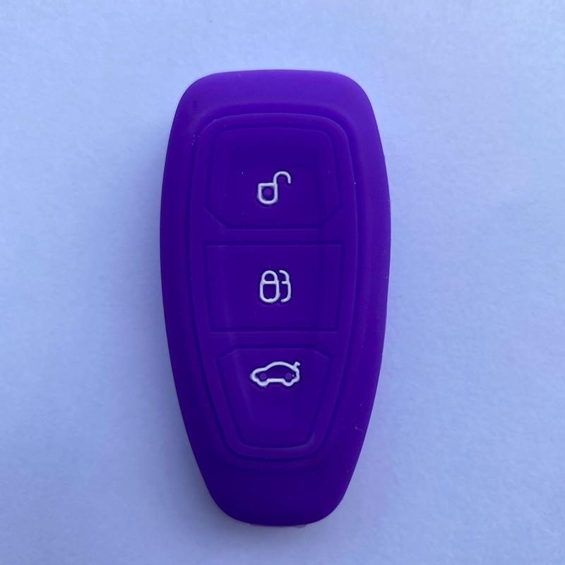 Zad Silicone Car Key Case Cover For Ford Mondeo Focus Fiesta Kuga C-Max S-Max Mk3 Replacement Auto 3 Buttons Key Protector