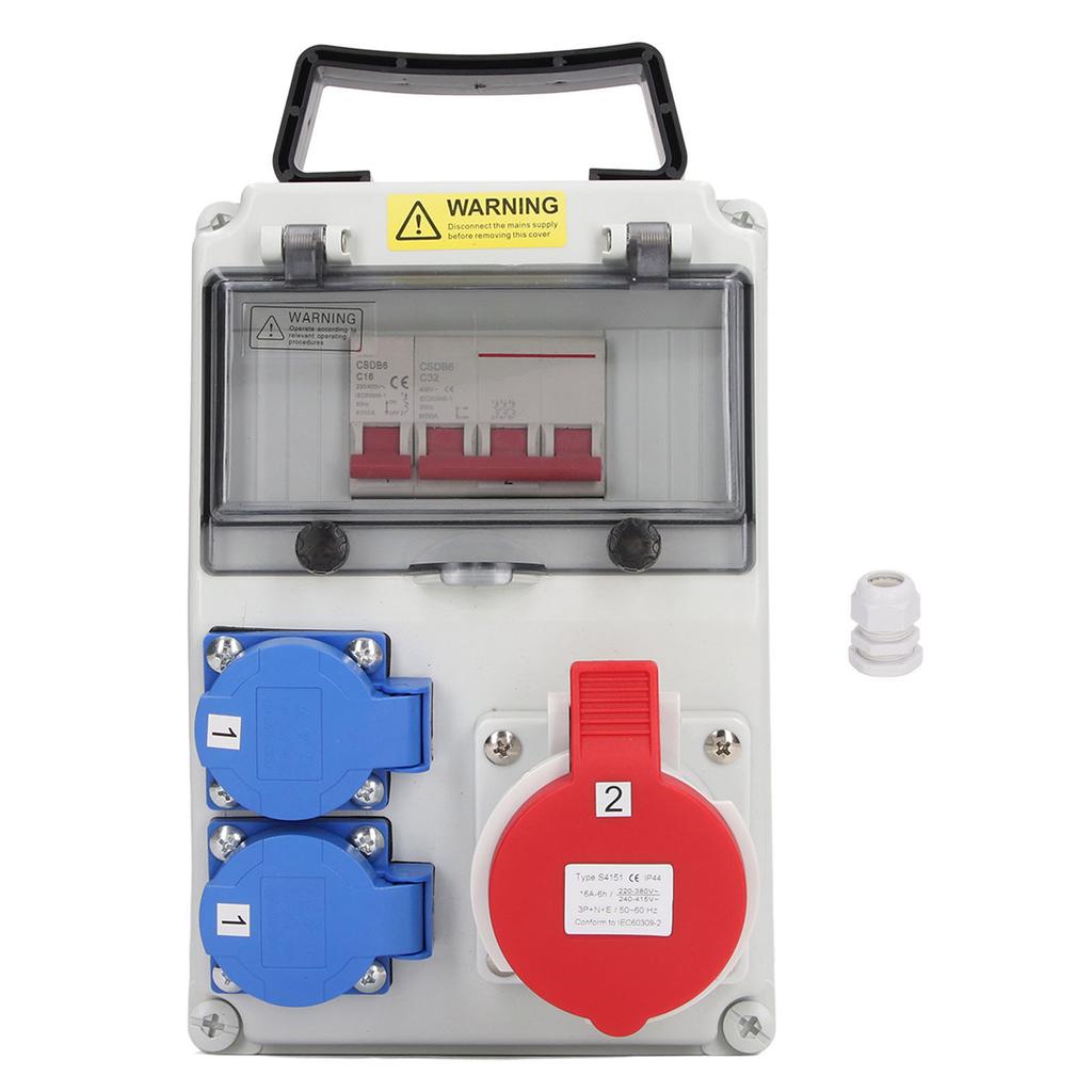 Power Distributor AC 200?250V Universal Socket AC 220?380V 240?415V CEE Socket with Circuit Breaker