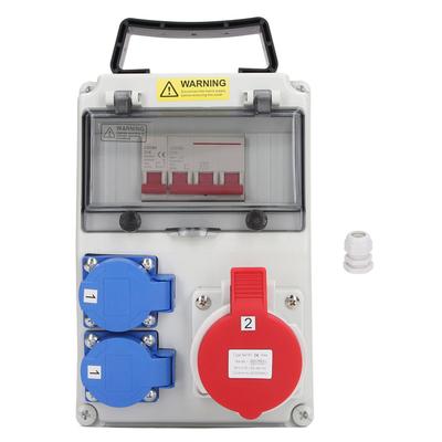 Stromverteiler AC 200?250-V-Universalsteckdose AC 220?380 V 240?415V CEE-Steckdose mit Schutzschalter