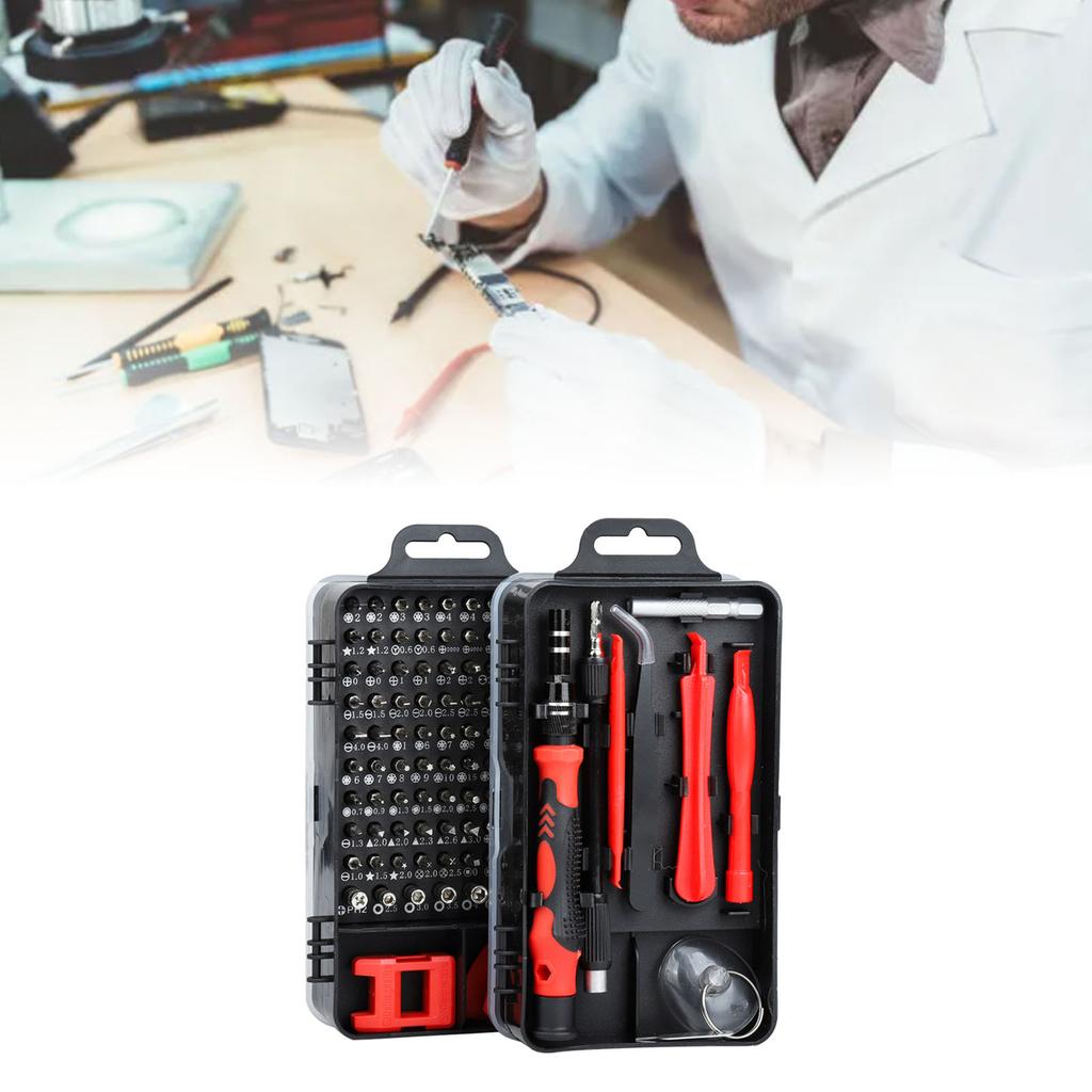 Carbon Steel Screwdriver Set Multipurpose Electronic Disassembly and Repair Tools for Watch Mobile Phone Red