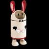 Cute Rabbit Ear Standing Trash Can with Lid