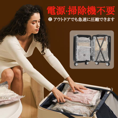 Vacbird Travel Compression Bags for Clothing, No Vacuum Needed, Rechargeable Pump Included, 9-Pack (40*50*3/40*60*3/50*60*3), Reusable Vacuum Bags, Sp