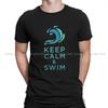 Swim Swimming Sports Polyester Tshirts Keep Calm And Swim Personalize Unisexs T Shirt Hipster Tops