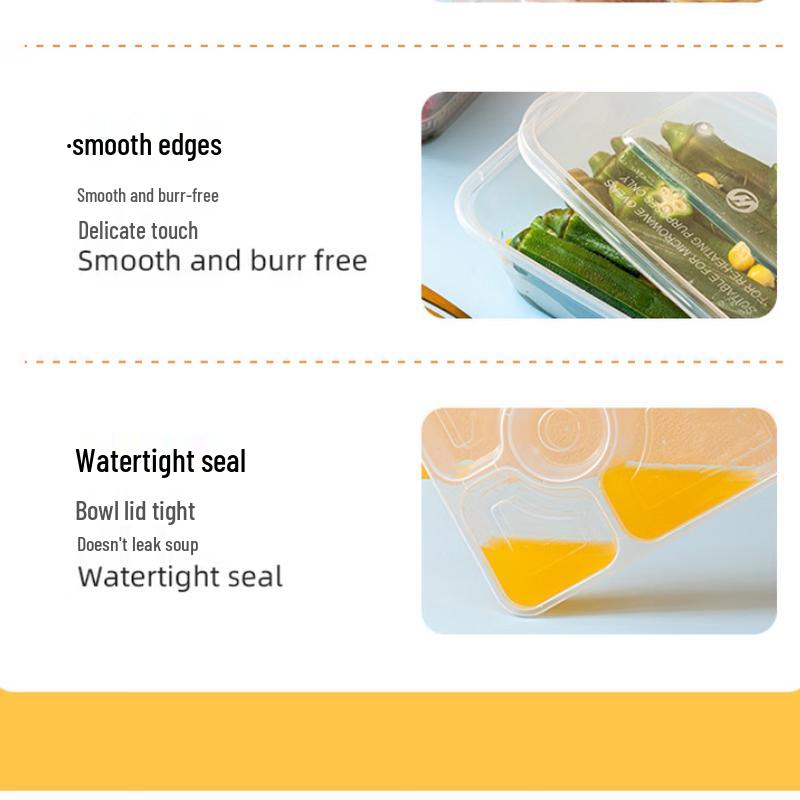 Microwavable Rectangular PP Food Container Set