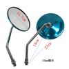 Motorcycle Parts Rearview Mirror for Suzuki Lifan Skygo GN125 GN250 GN 125 250 HJ125-8 Convex Chromed Rear View Mirrors 10mm